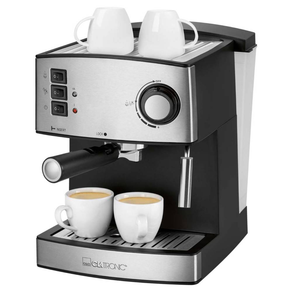 CTC Clatronic Espressomaschine CTC ES 3643 sw-inox
