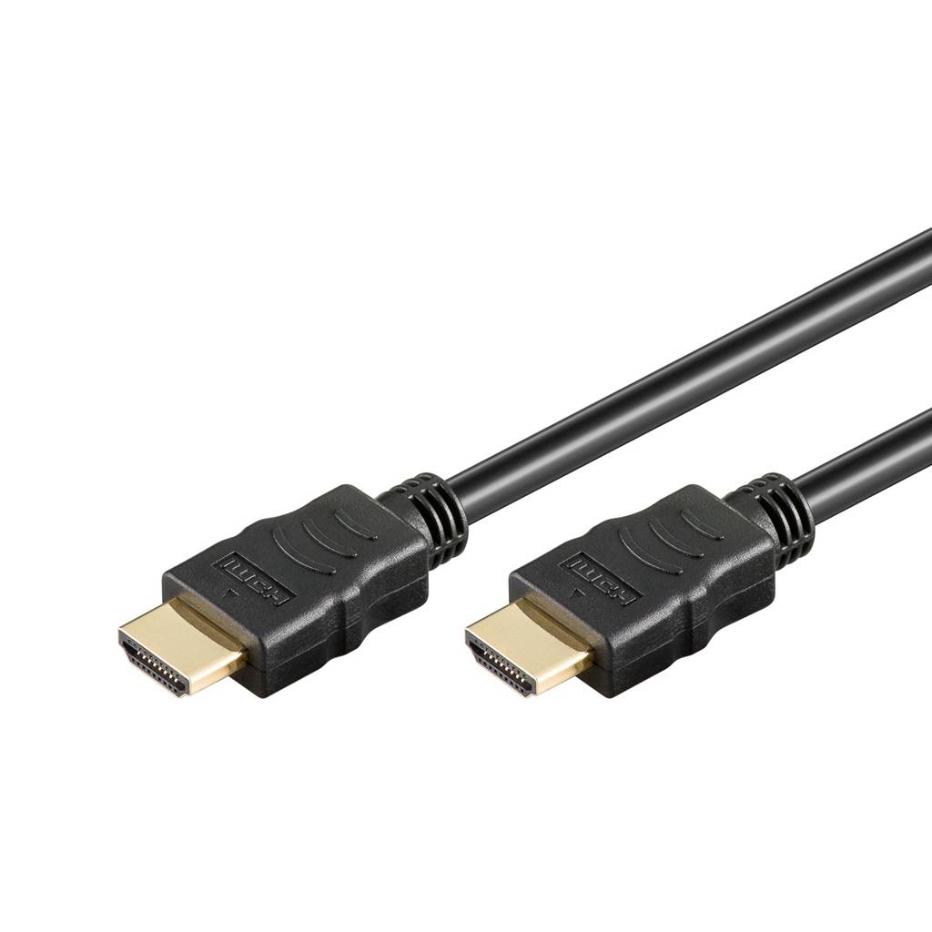 Wentronic 61159, 2 m, HDMI Typ A (Standard), HDMI Typ A (Standard), 3D, 18 Gbit/s, Schwarz