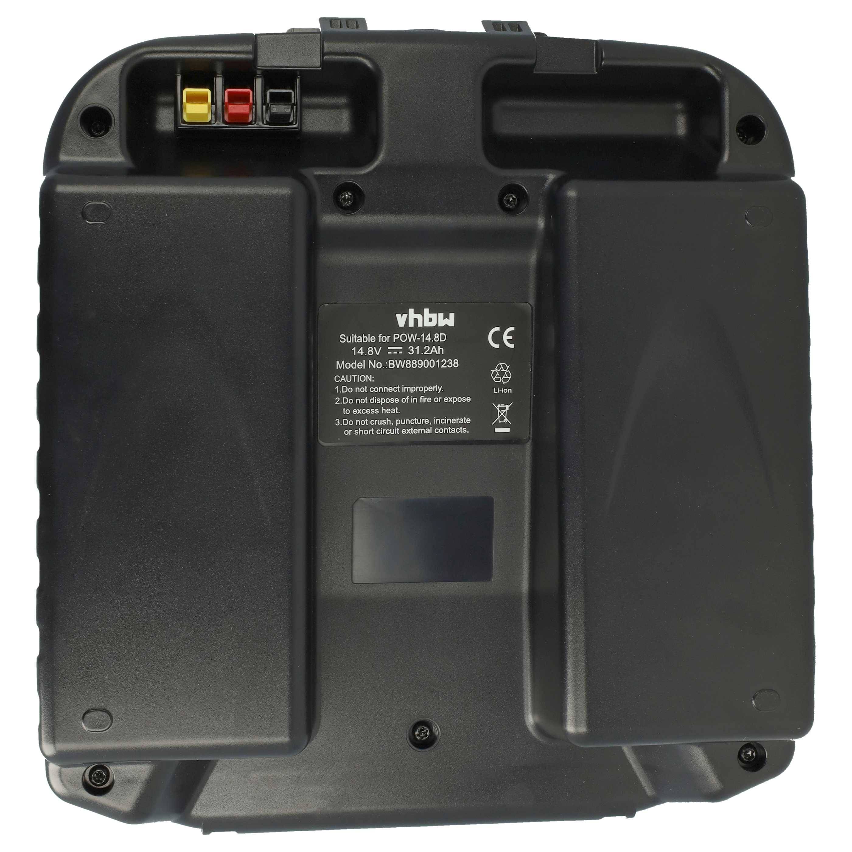 vhbw Akku Ersatz für PowaKaddy PK3785, 4S8P, PK3583 für Elektro-Trolley Caddy (31,2 Ah, 14,8 V, Li-Ion, inkl. Ladegerät)
