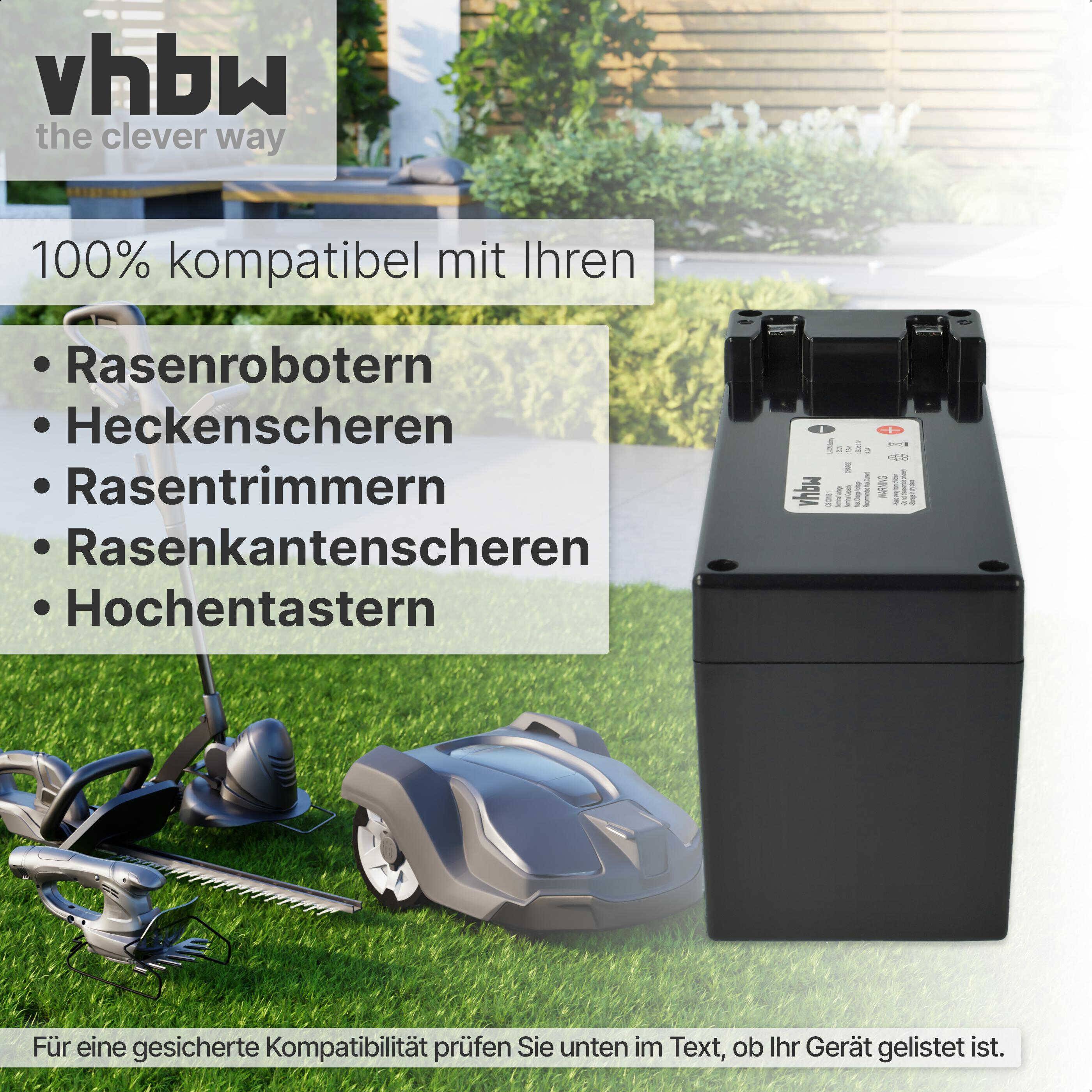 vhbw 1x Akku kompatibel mit Ambrogio 4.0 Elite, 4.0 Basic 4WD, 4.0 Elite 4WD, 4.0 Basic (7,5Ah, 25,2V, Li-Ion)