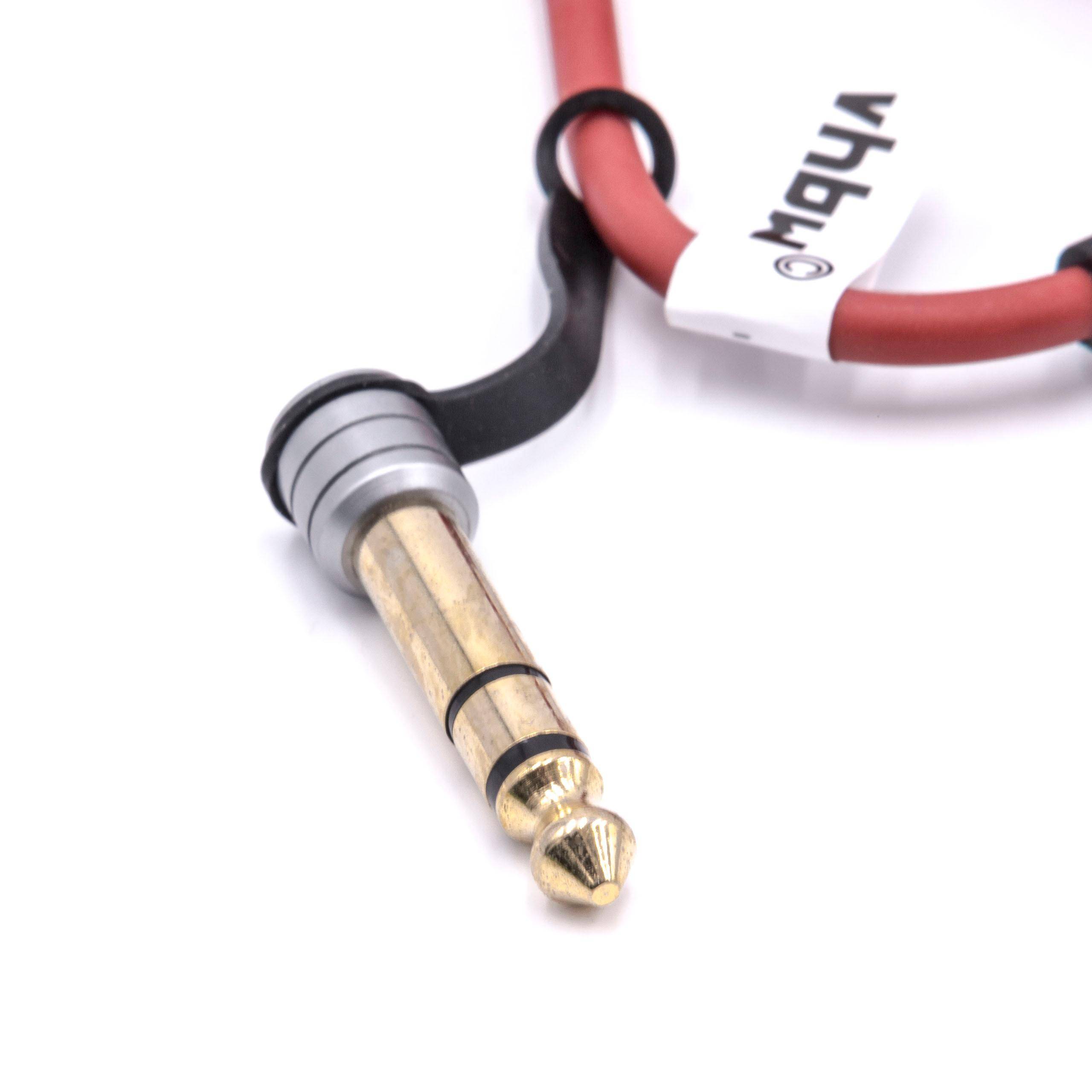 vhbw Audio AUX Kabel kompatibel mit Monster Beats by Dr. Dre Beats EP Kopfhörer - Audiokabel 3,5 mm Klinkenstecker auf 6,3 mm, 150 cm Rot