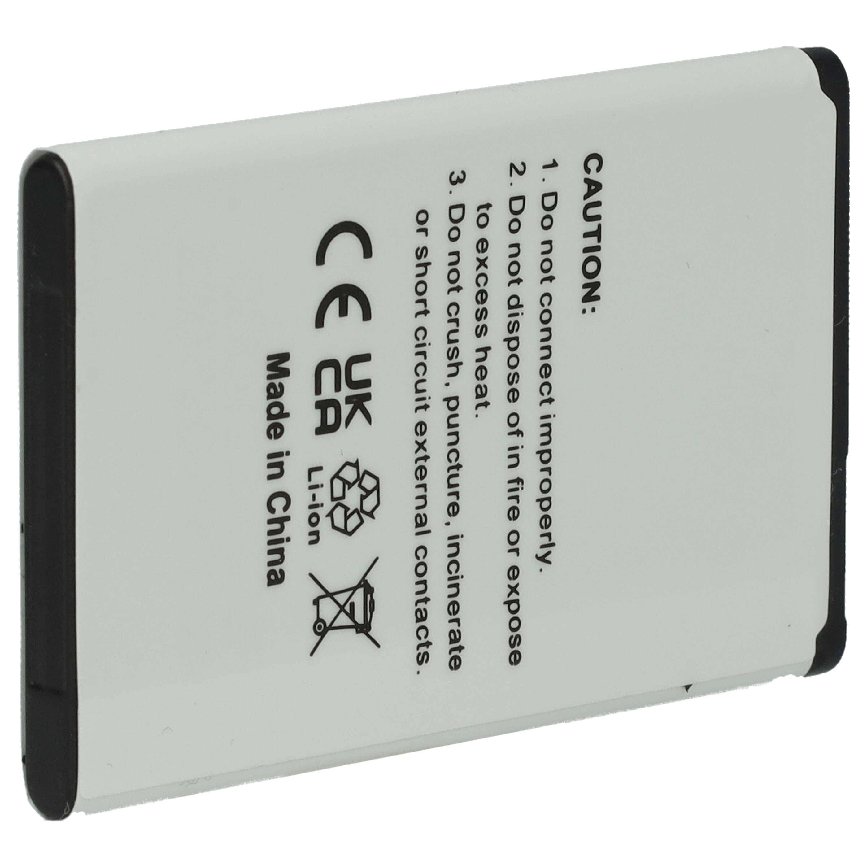 vhbw Li-Ion Akku 900mAh (3.7V) kompatibel mit Handy Telefon Smartphone NOKIA 6300, 7200, 7270 Ersatz für BBA-07, BK-BL-4C.