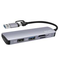 4smarts 5in1 Hub - Dockingstation - für Smartphone, Tablet, Laptop