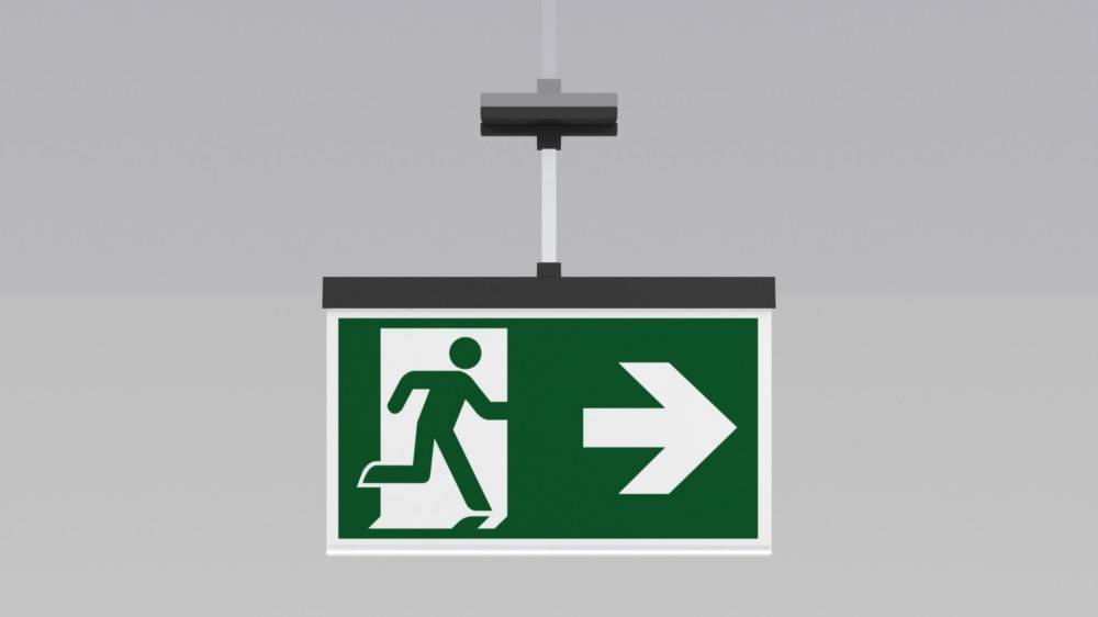 RP-Technik LED-Rettungszeichenleuchte AXEP003SC-AZ