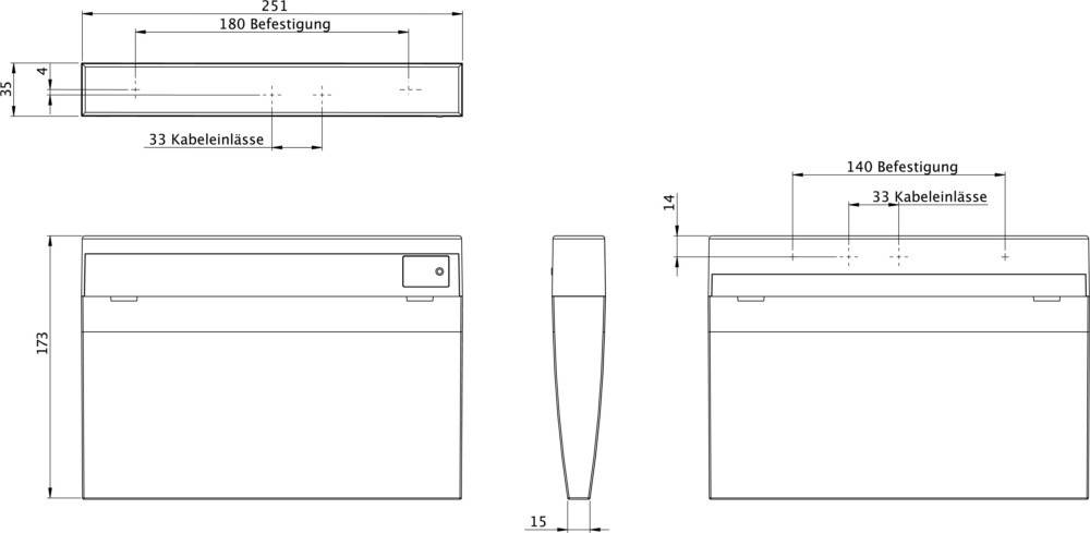 RP-Technik Rettungszeichenleuchte KMMU011WL