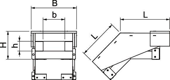 OBO Bettermann Vertikalbogen fallend BSKH09-VF0511