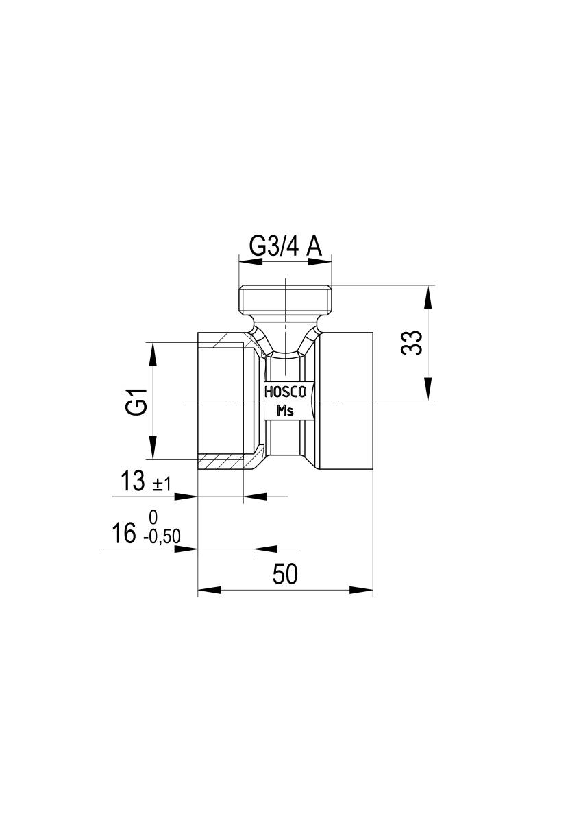Alre-it T-Stück T-Stück 1"
