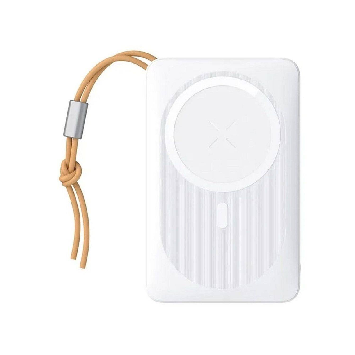 VEGER Power Bank MagOn mit Wireless Charging Support MagSafe 15W - 10 000mAh PD 22,5W Weiß (VP1151 / W1151)