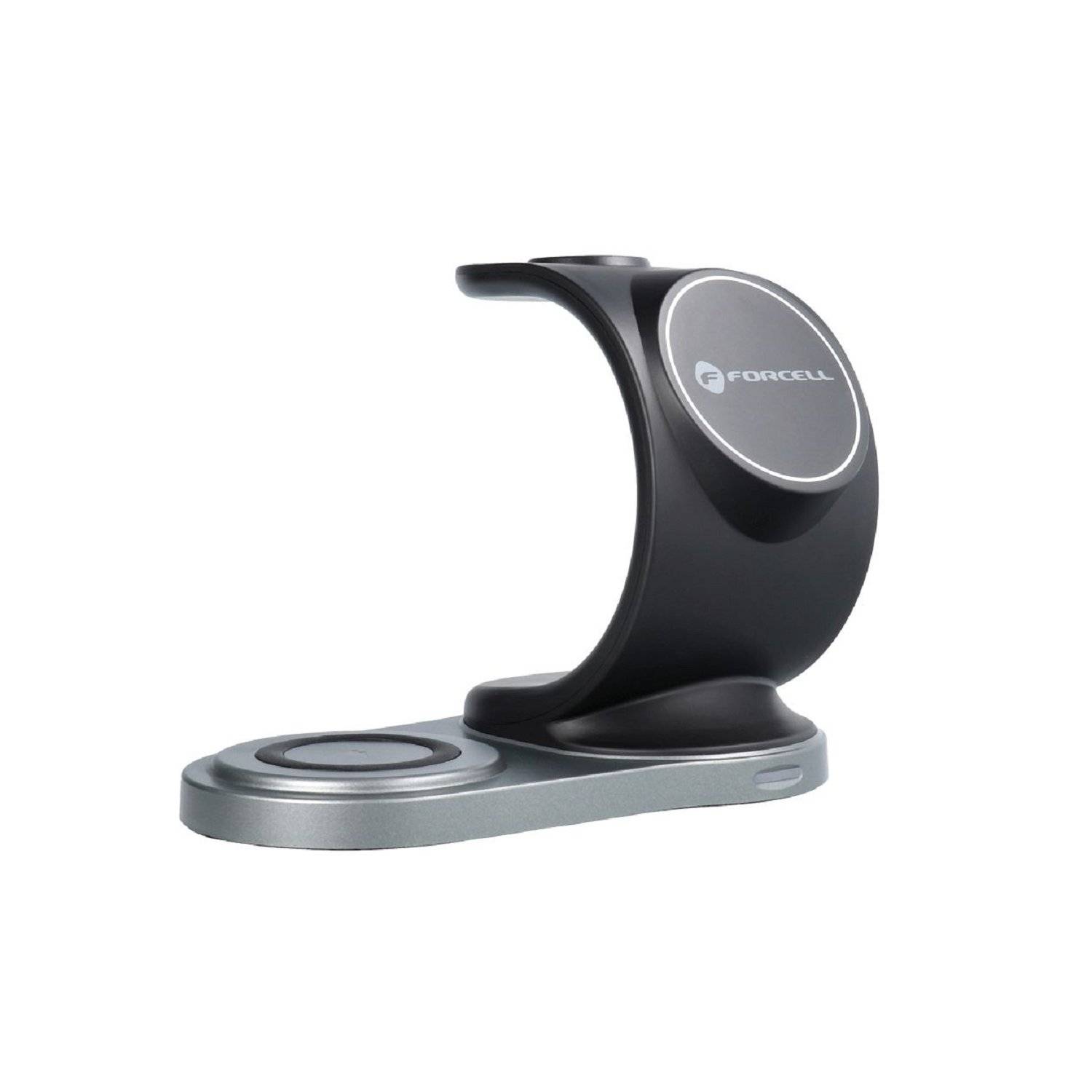 FORCELL Wireless drahtloses Ladegerät 3in115W Segel Mag Ladegerät Unterstützung MagSafe Schwarz