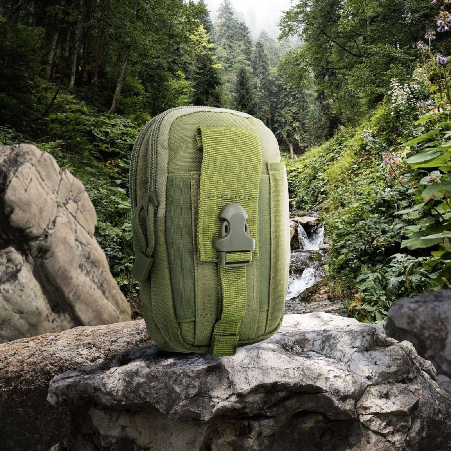 FORCELL Ranger Universal Tactical Holster Tasche aus Nylonmaterial für Reisen oder Outdoor-Sportarten Grün