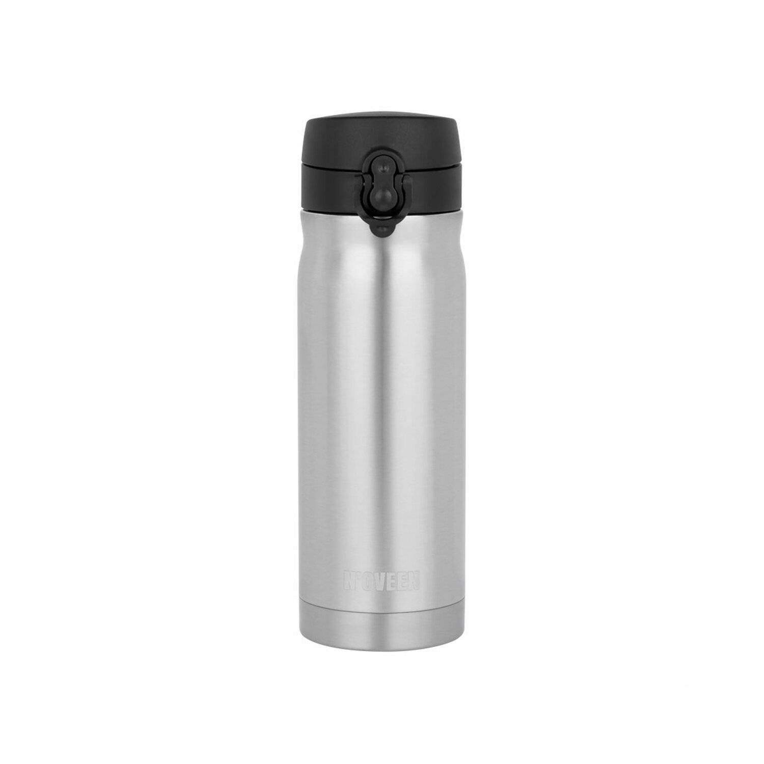 Glänzende Edelstahlflasche | 400 ml, Silber