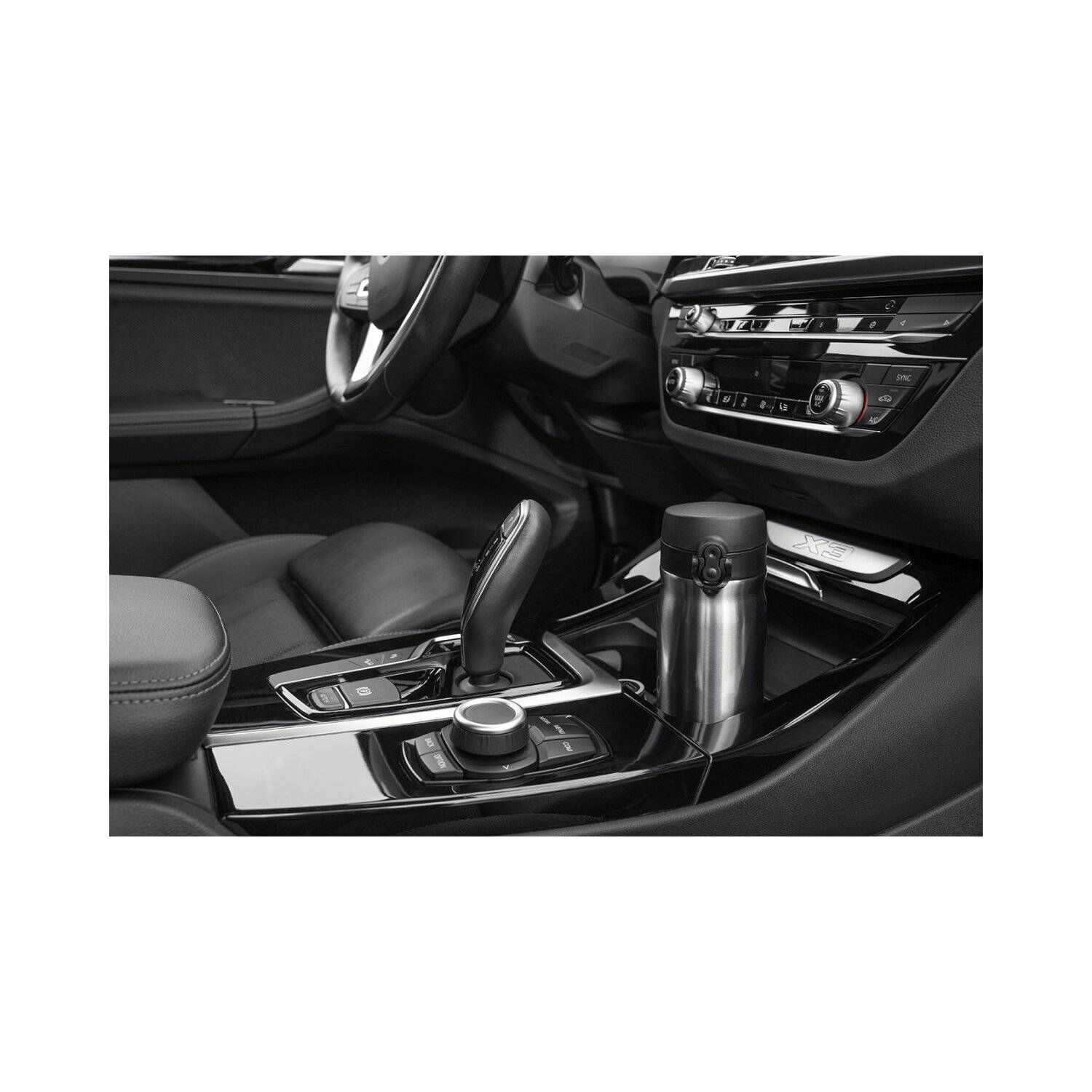 Glänzende Edelstahlflasche | 400 ml, Silber