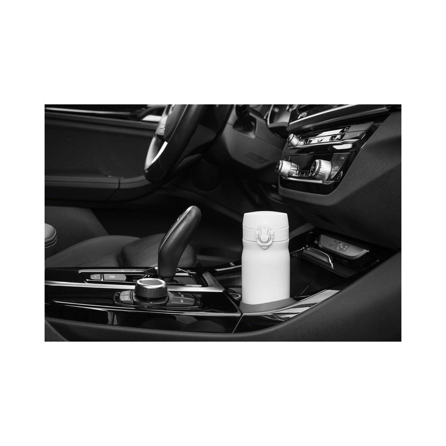 Matte Edelstahlflasche | 400 ml, Weiß