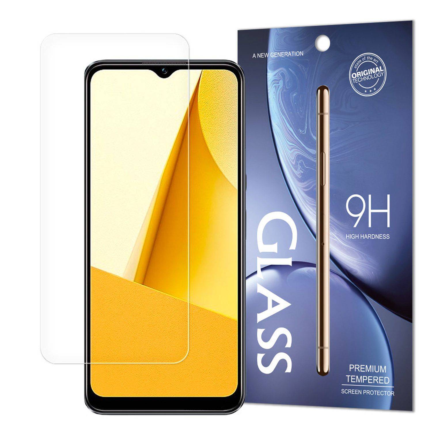 Schutzglas 9H kompatibel mit Vivo Y16 / Y02s Displayschutzfolie Schutzfolie Passgenau Glas
