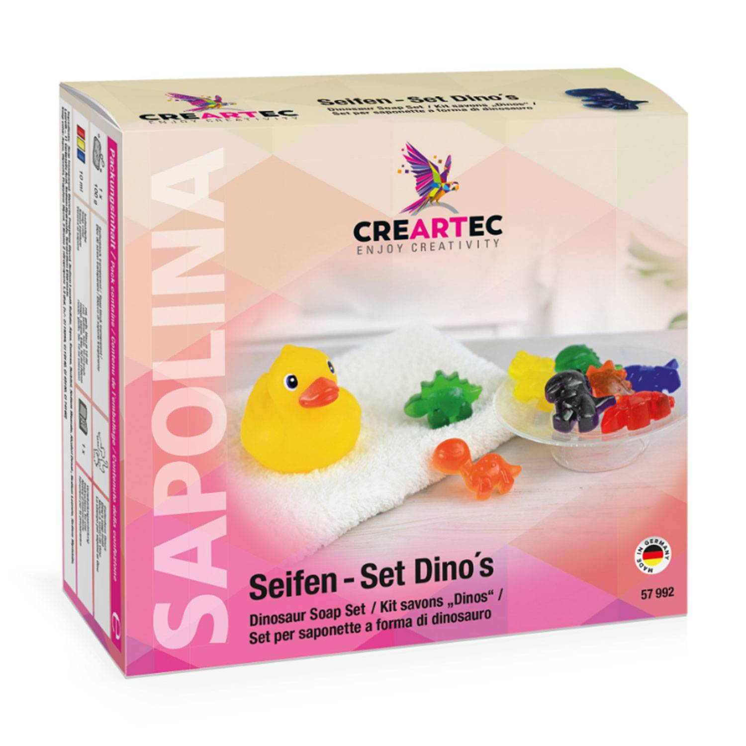 Artidee Seifen-Set Dinos, zum Seife selbst herstellen, made in Germany