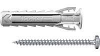 FISCHER - 567935 - Schrauben- & Dübelsatz - Autoklaven-Porenbeton - Mauerziegel - Beton - Gipsfaserplatten - Mauerwerk -