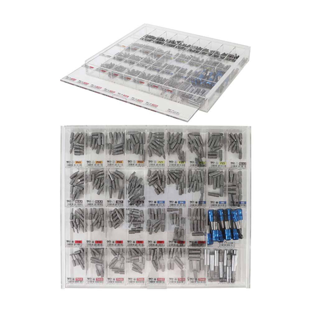 Bit- und Bithalter-Satz - Außensechskant 6,3 mm (1/4 '') - im Verkaufsdisplay - 340tlg.