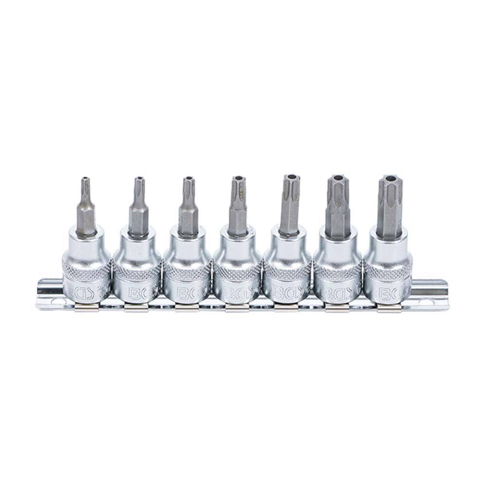 Bit-Einsatz-Satz - Antrieb Innenvierkant 10 mm (3/8 '') - T-Profil mit Bohrung