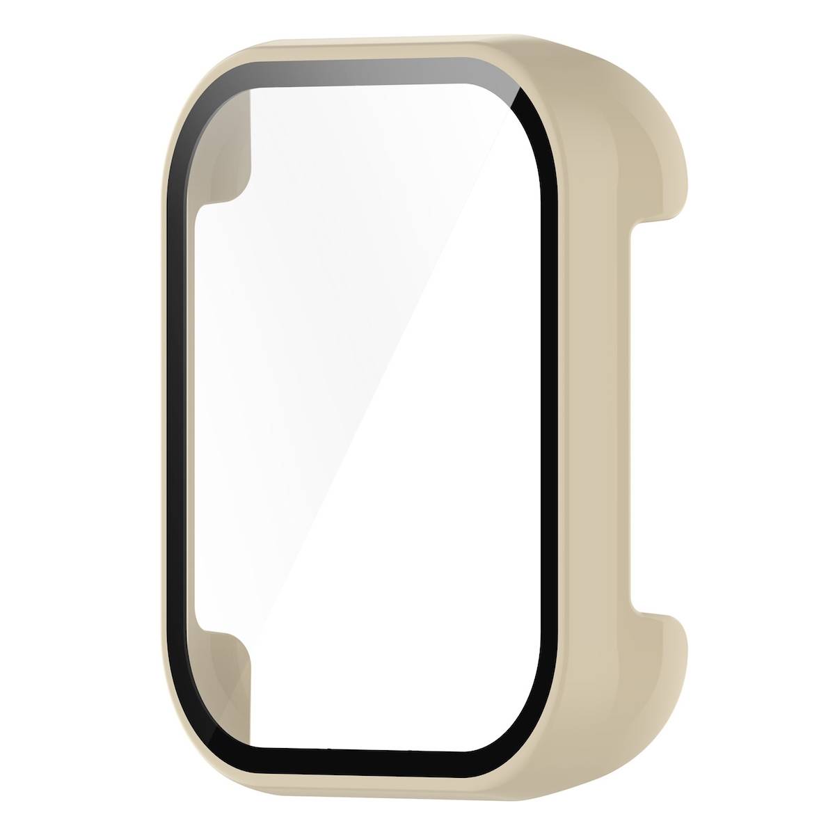 Für OPPO Watch 2 46mm Shockproof Hochwertiges Silikon Design Uhr Gehäuse Schutz Case Hülle Beige