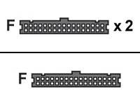 Supermicro CBL-0022L - Floppy-Kabel - IDC 34-polig (W) - zu IDC 34-polig (W)