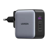 Ugreen Nexode Wandladegerät, 2x USB-C + USB, Ladegerät 65W Ugreen Nexode Wandladegerät, 2x USB-C + USB, Ladegerät 65W