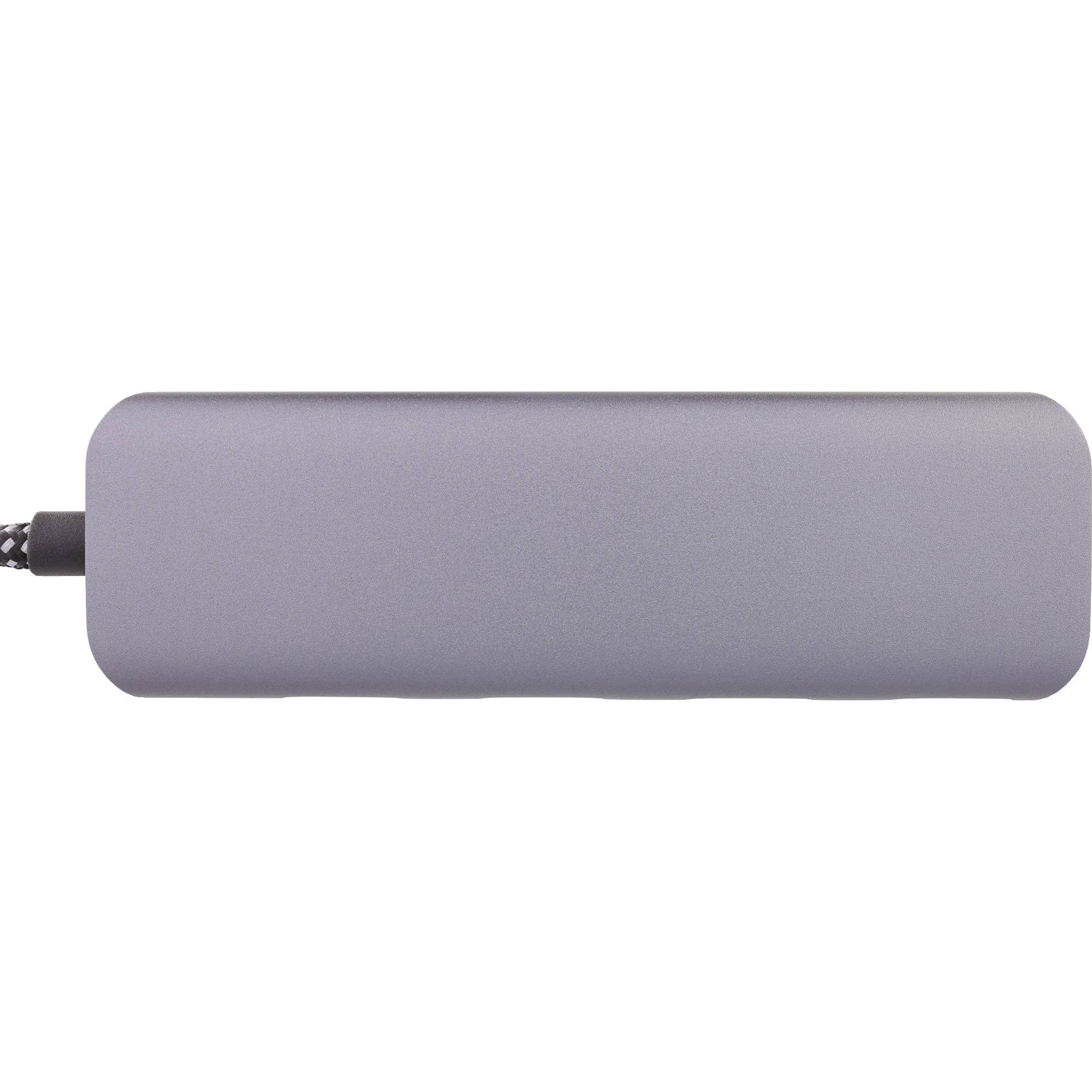 INLINE - USB 3.2 Hub - USB-C zu 4x USB A 10Gb/s - Metallgehäuse - grau