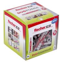 DUOPOWER Dübel - ohne Schraube - Bohrernenn-Ø 8 mm - Bohrlochtiefe 75 mm - Dübellänge 65 mm - VE 50 Stück - Preis per VE