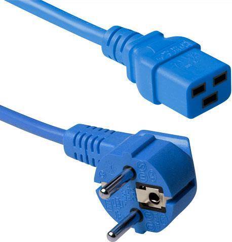 ACT Powercord mains connector CEE7/7 male (angled)
