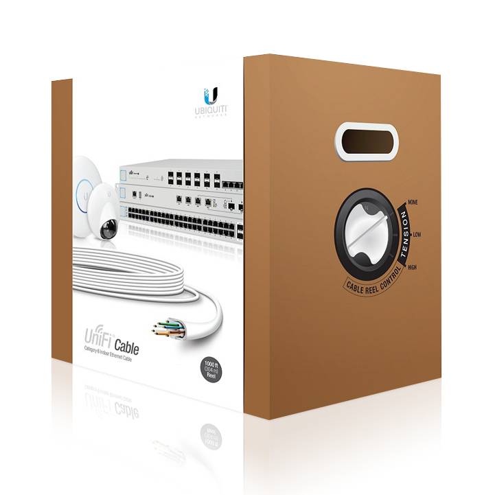 UbiQuiti UniFI - Bulkkabel - 304 m - UTP - CAT 6 - Innen - robust - weiß