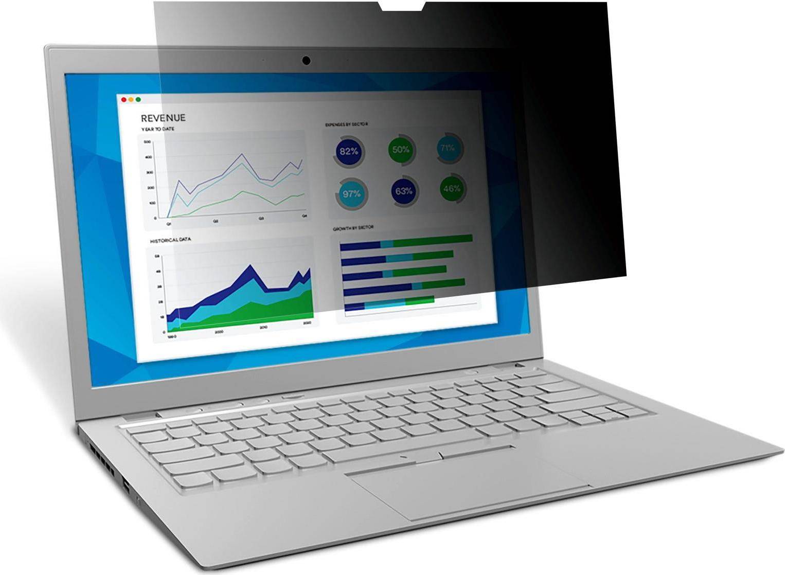 3M Blickschutzfilter for 13.3'' Widescreen Laptop with COMPLY Attachment System
