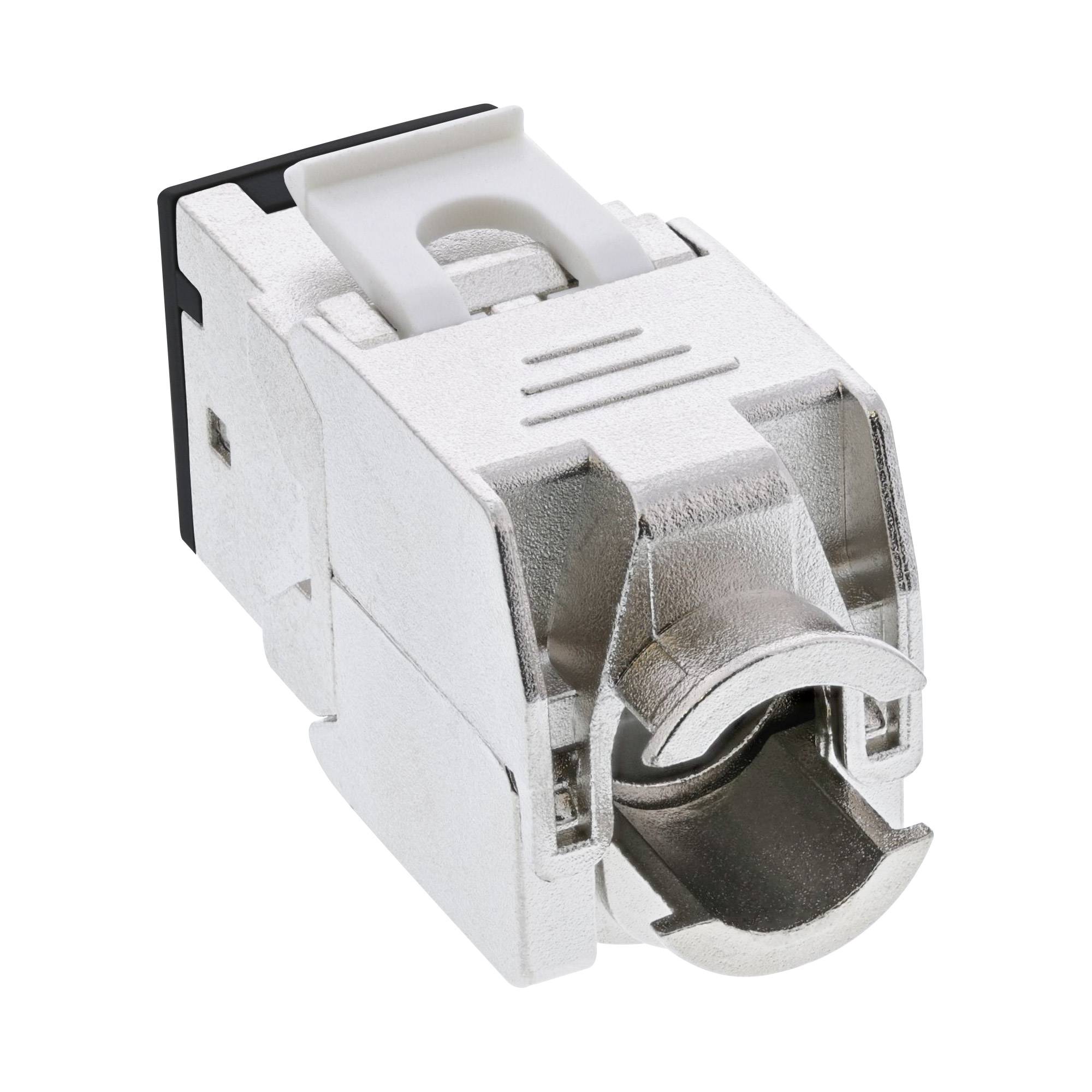 INLINE - Keystone RJ45 Buchse - geschirmt - Cat.6A - schwarz 8er Pack