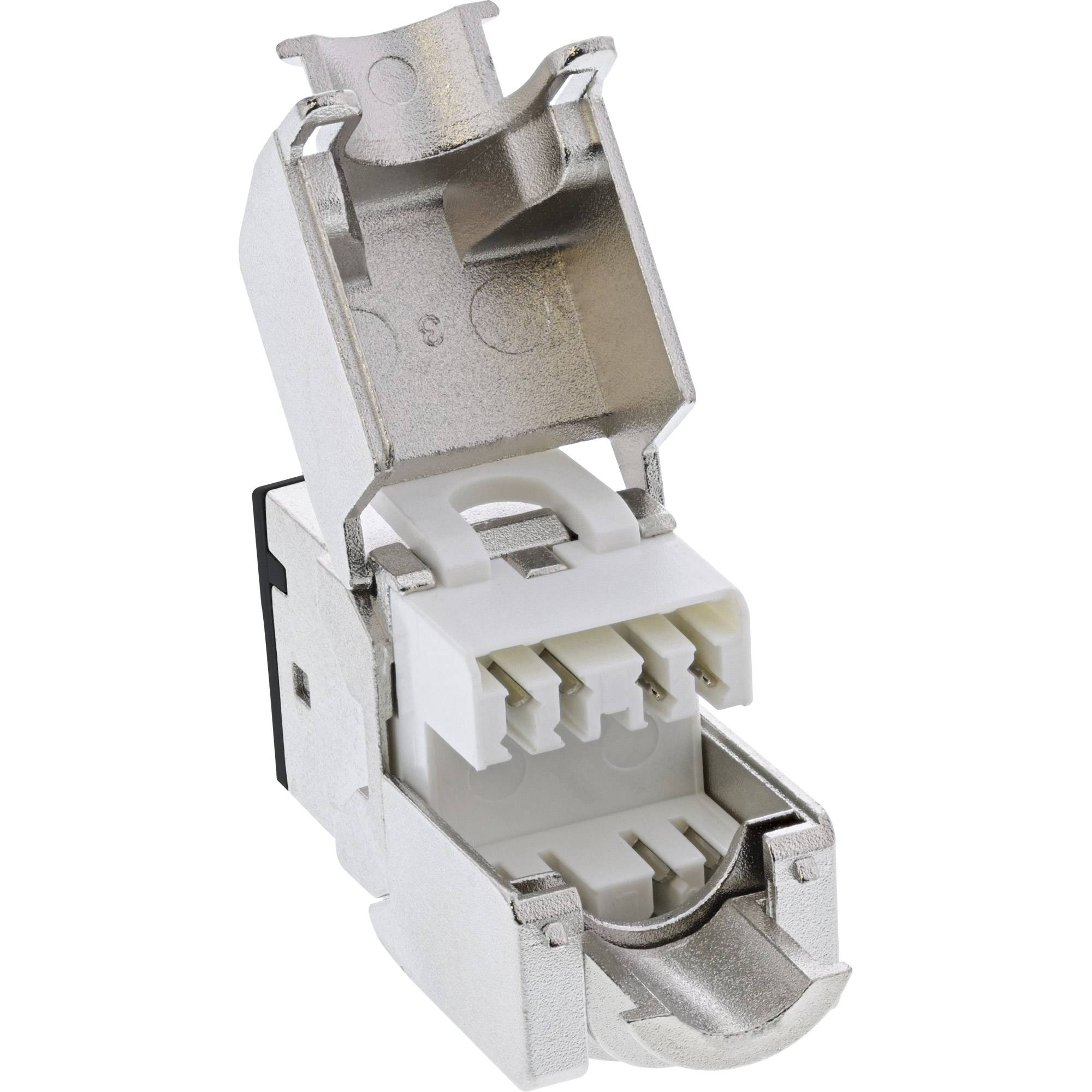 INLINE - Keystone RJ45 Buchse - geschirmt - Cat.6A - schwarz 8er Pack