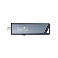 ADATA USB-C Speicherstick, Silber und Schwarz, mit der Beschriftung „UE800 / 512GB", auf weißem Hintergrund dargestellt.