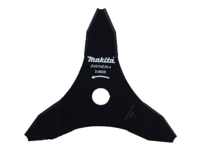 Makita Motorsensen-Messer - 257 mm - 3 Zähne - für Makita DUR368AZ - DUR368LZ -