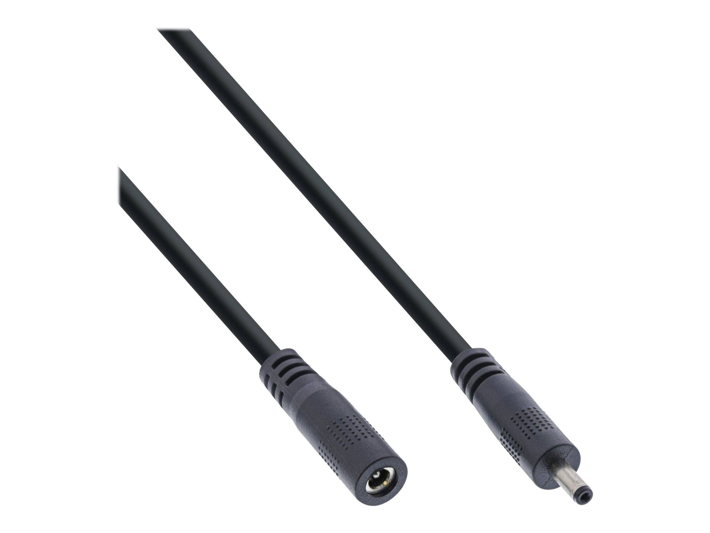 INLINE - DC Verlängerungskabel - DC Stecker/Buchse 3,5x1,35mm - AWG 18 - schwarz 1m