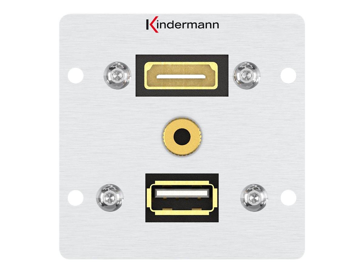 Kindermann Konnect alu 50 - Modulares Faceplate-Snap-In