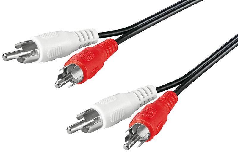 Stereo-Audiokabel 2x Cinchstecker  2x Cinchstecker - Länge: 0,50 m