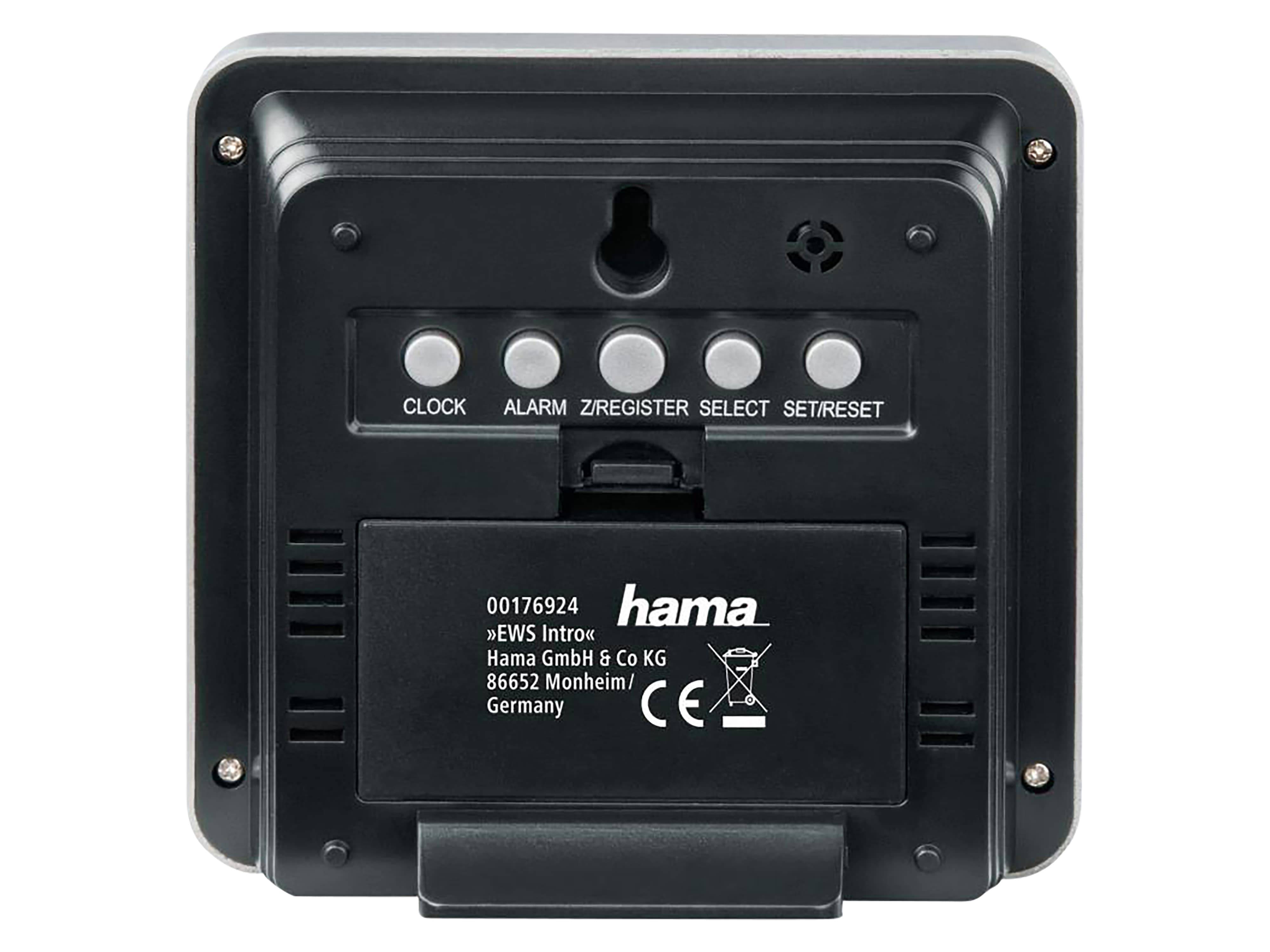 HAMA Wetterstation EWS Intro, silber/schwarz