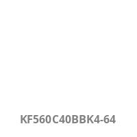 Grauer Text 'KF560C40BBK4-64' zentriert nahe dem unteren Rand auf einem einfachen weißen Hintergrund.