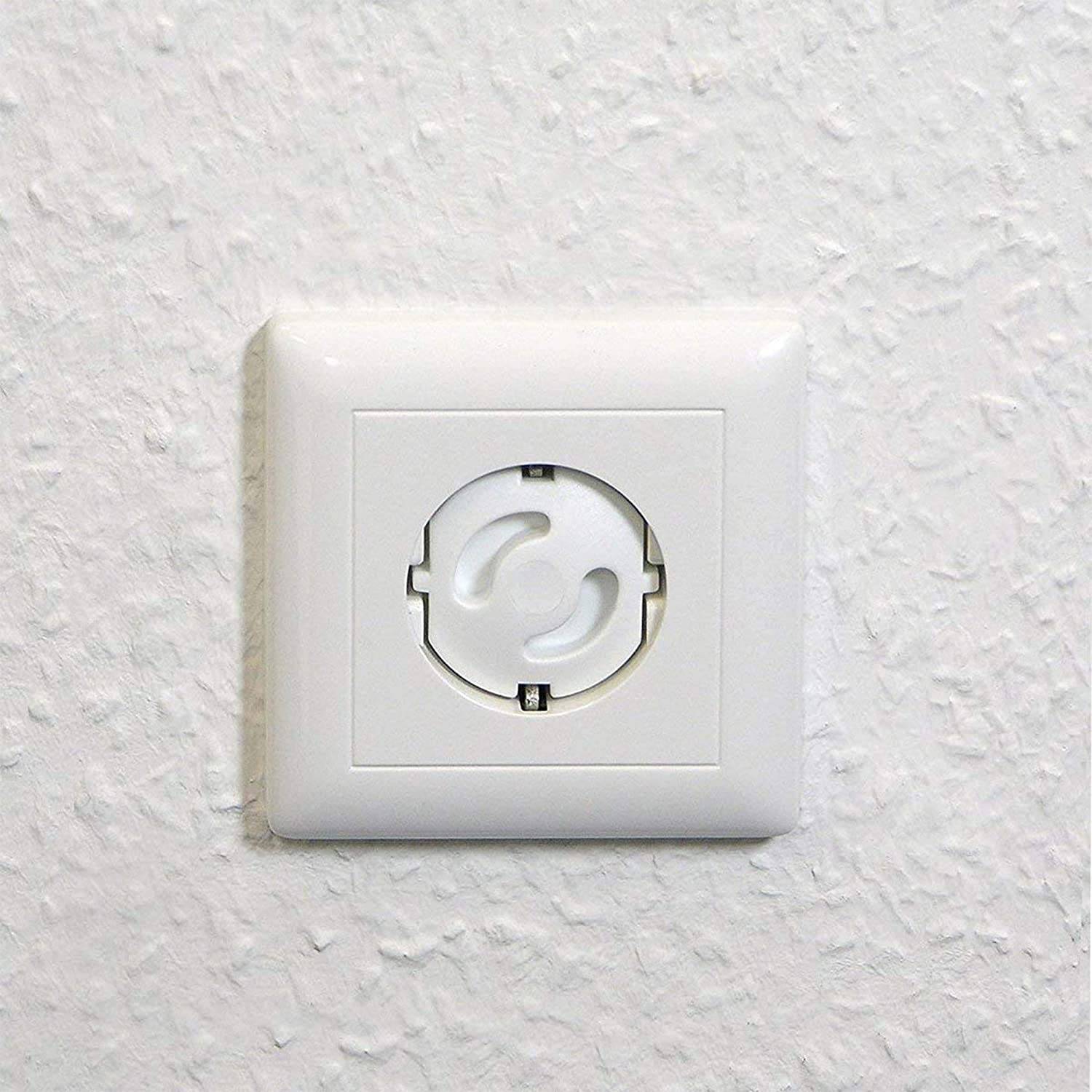 Intirilife Steckdosen Abdeckung in WEISS – 20er Set Steckdosenschutz ohne Kleben für besseren Schutz – Steckdosensicherung ohne Kleber