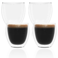 Intirilife 4x doppelwandiges transparentes Espressoglas Kaffeeglas Teeglas Thermoglas Dekoglas Espresso Glas Intirilife 4x doppelwandiges transparentes Espressoglas Kaffeeglas Teeglas Thermoglas Dekoglas Espresso Glas