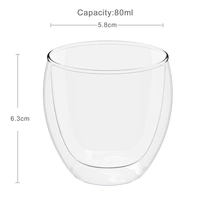 Intirilife 4x doppelwandiges transparentes Espressoglas Kaffeeglas Teeglas Thermoglas Dekoglas Espresso Glas Intirilife 4x doppelwandiges transparentes Espressoglas Kaffeeglas Teeglas Thermoglas Dekoglas Espresso Glas