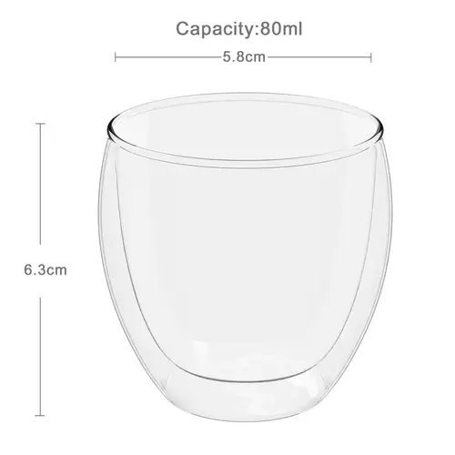 Intirilife 4x doppelwandiges transparentes Espressoglas Kaffeeglas Teeglas Thermoglas Dekoglas Espresso Glas Intirilife 4x doppelwandiges transparentes Espressoglas Kaffeeglas Teeglas Thermoglas Dekoglas Espresso Glas