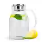 Intirilife Karaffe mit Filter in KLAR - 1,8l Krug aus Glas mit Henkel und herausnehmbarem Filter-Deckel - Hitzebeständig geeignet für heiße und kal Intirilife Karaffe mit Filter in KLAR - 1,8l Krug aus Glas mit Henkel und herausnehmbarem Filter-Deckel - Hitzebeständig geeignet für heiße und kal