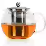 Intirilife Teekanne mit Filter in KLAR – 650ml Glaskanne aus Borosilikatglas mit Siebeinsatz hitzebeständig geeignet für heiße und kalte Getränk Intirilife Teekanne mit Filter in KLAR – 650ml Glaskanne aus Borosilikatglas mit Siebeinsatz hitzebeständig geeignet für heiße und kalte Getränk