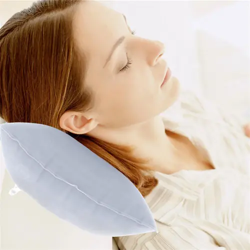 Intirilife Aufblasbares Kissen in GRAU – Rechteckiges Kopfkissen zum Aufblasen mit ergonomischer Form zum bequemen Schlafen – Perfekt geeignet bei Intirilife Aufblasbares Kissen in GRAU – Rechteckiges Kopfkissen zum Aufblasen mit ergonomischer Form zum bequemen Schlafen – Perfekt geeignet bei