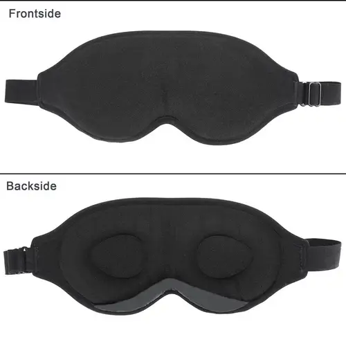 Intirilife Schlafmaske in Schwarz - 3D Schlafmaske - Soft, weich, leicht, stark abdunkelnd Intirilife Schlafmaske in Schwarz - 3D Schlafmaske - Soft, weich, leicht, stark abdunkelnd
