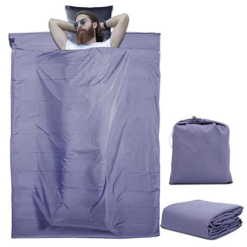 Intirilife Schlafsack 115 cm x 210 cm in DUNKEL LILA – Dünner Hüttenschlafsack Reiseschlafsack aus Polyester mit Verschluss und Aufbewahrungsbeute Intirilife Schlafsack 115 cm x 210 cm in DUNKEL LILA – Dünner Hüttenschlafsack Reiseschlafsack aus Polyester mit Verschluss und Aufbewahrungsbeute