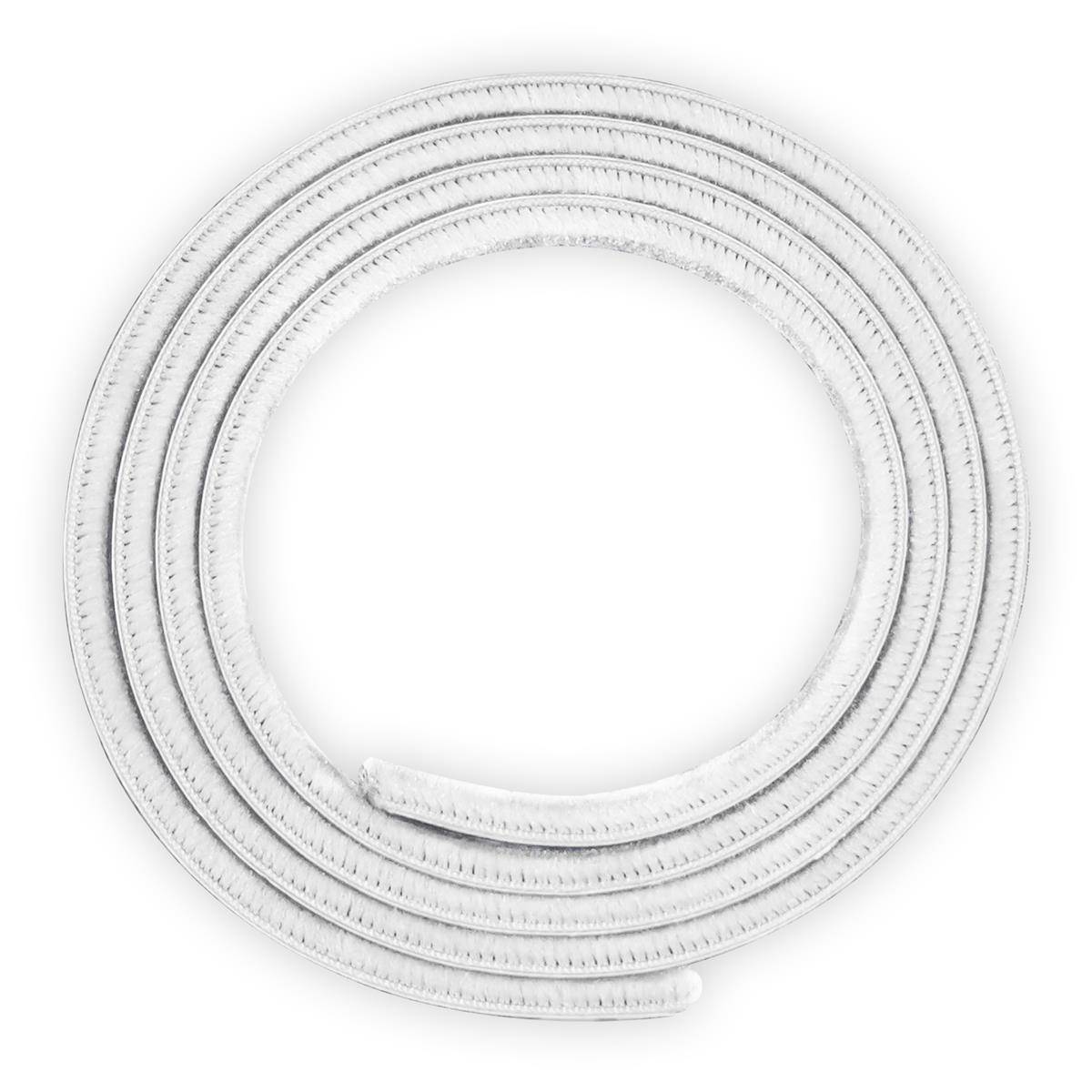 Intirilife Bürstendichtung Weiß selbstklebend 5 Meter Länge x Breite 9mm x Höhe 5mm aus Polypropylen - Universal Dichtung Türbürste Fensterbür