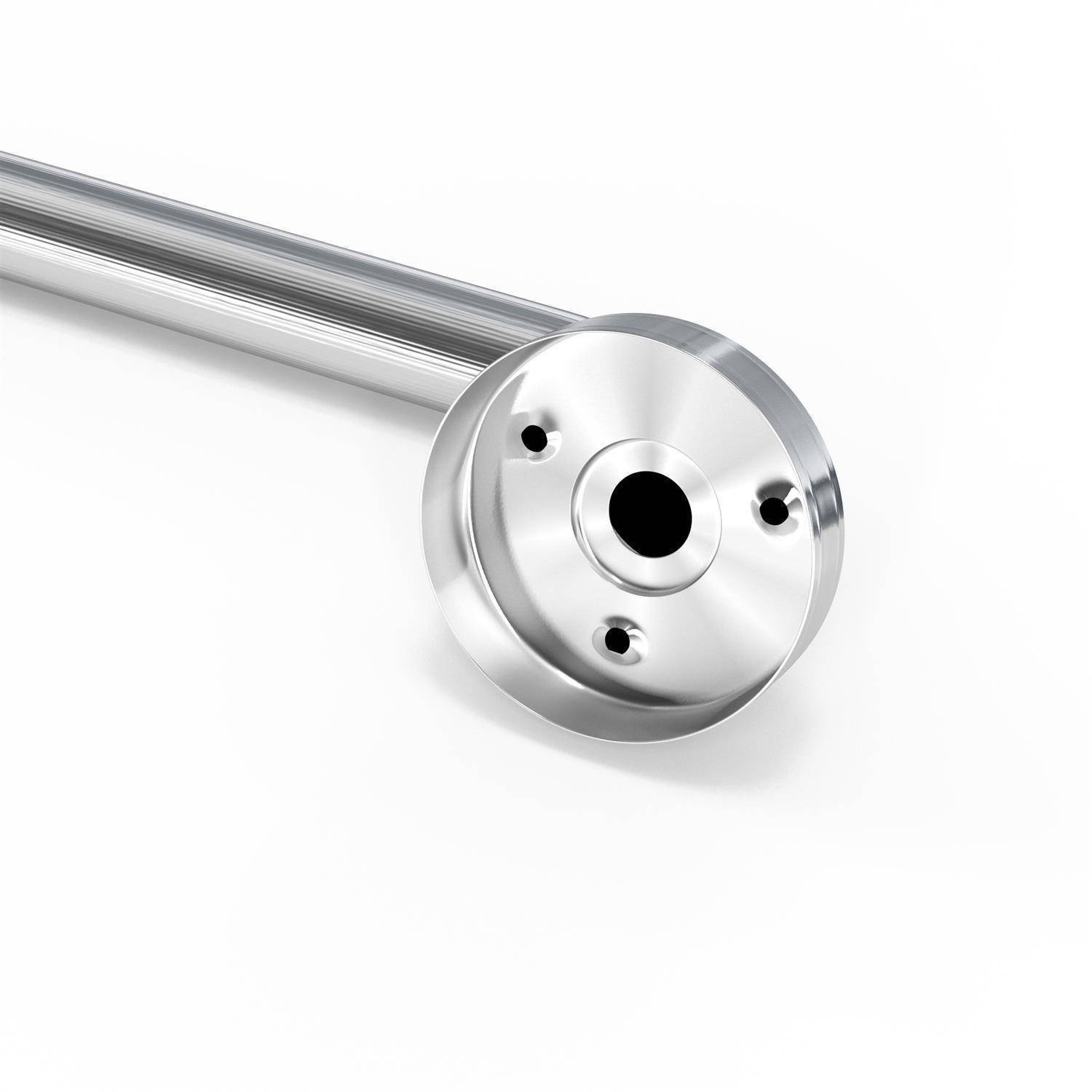 Intirilife Gebürstet Edelstahl Handtuchhalter Länge 30cm 19mm Stangendurchmesser - Handtuchstange Badetuchhalter Bad Sauna Küche